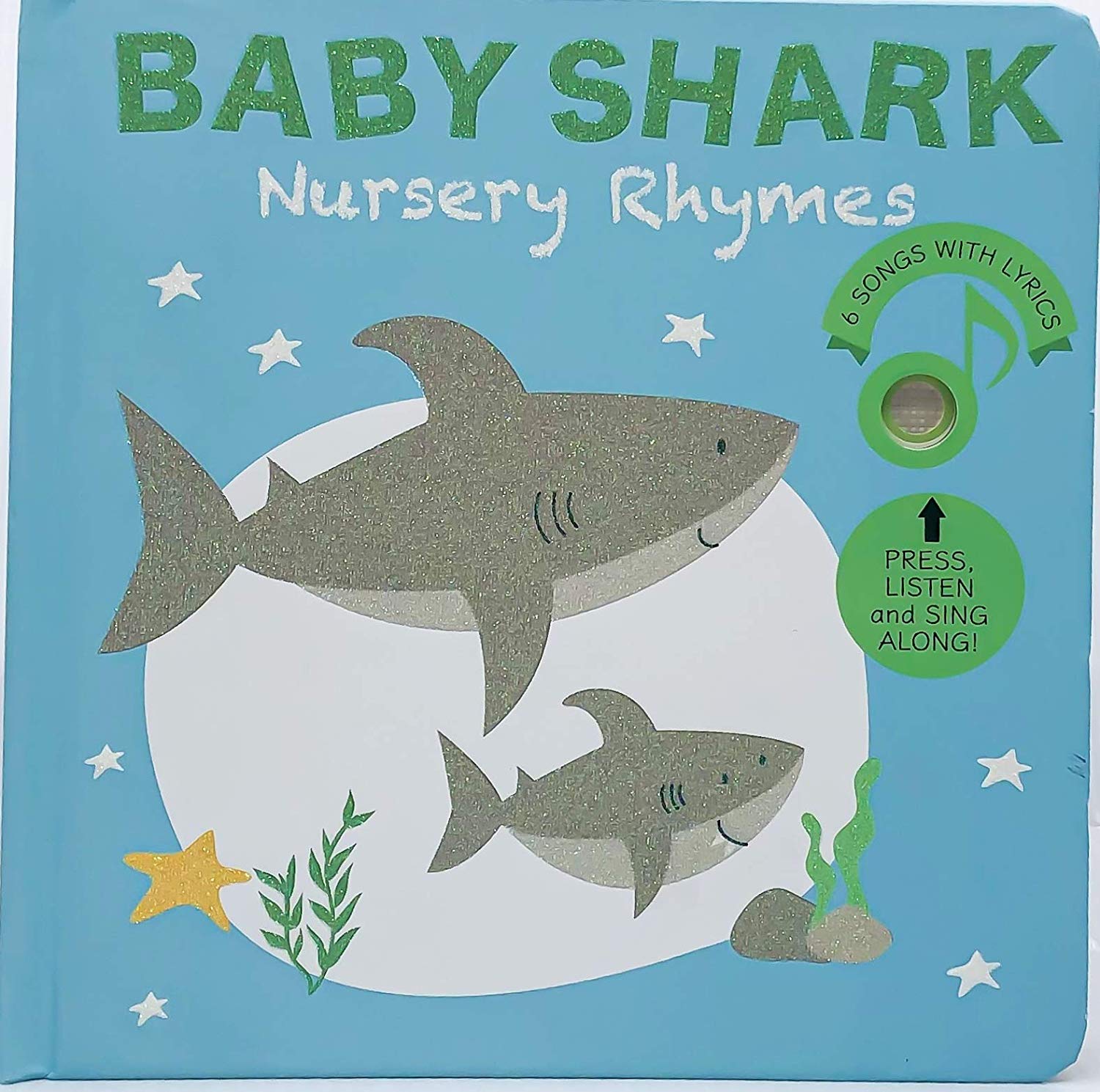 Baby Shark Nursery Rhymes  Sound Book (6 songs with lyrics)