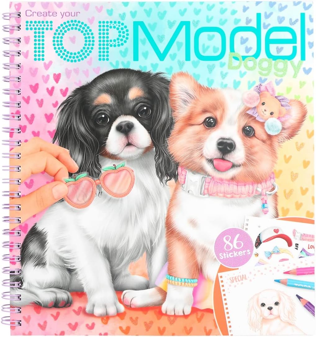 Create Your Topmodel Doggy Colouring Book