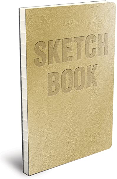 Coptic Bound Sketchbooks Metallic Gold Leatherette