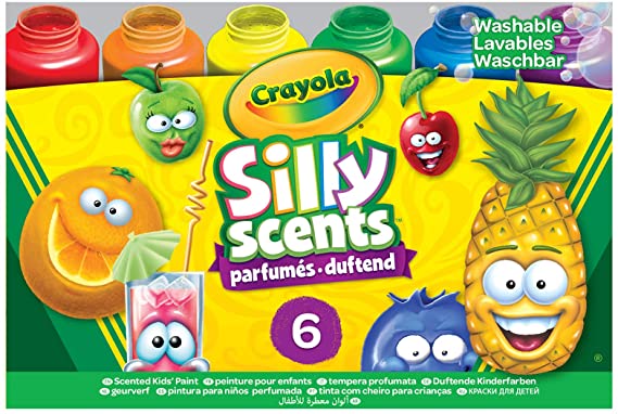 Crayola Silly Scents, Washable Kids Paint, Scented Paint, 6Count