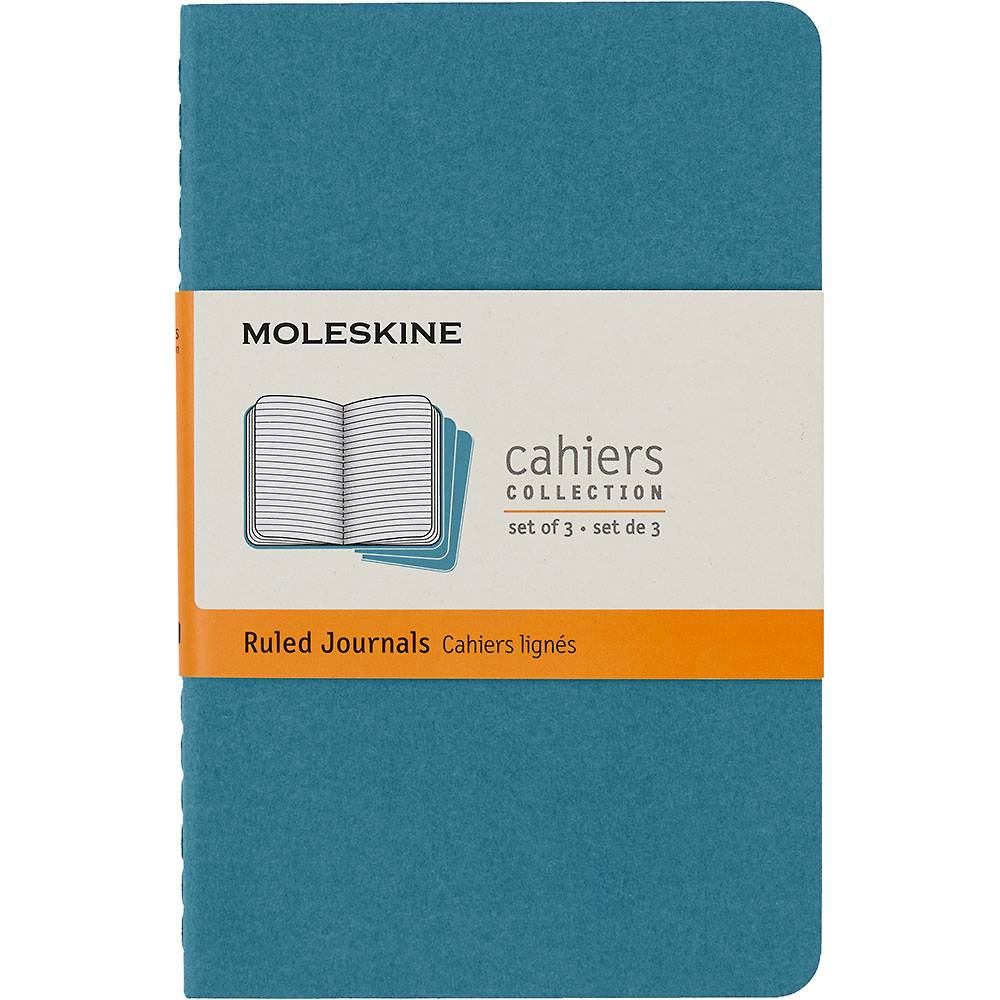 Lined Cahier Pocket Journal (Soft Cover) Brisk Blue | Bookazine HK