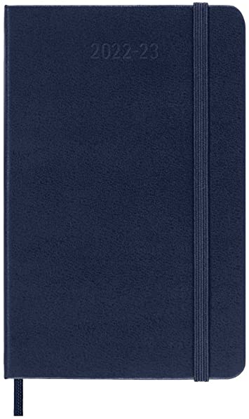 Moleskine Classic 18 Month 2022-2023 Weekly Planner, Hard Cover, Pocket (3.5&quot; x 5.5&quot;), Sapphire Blue