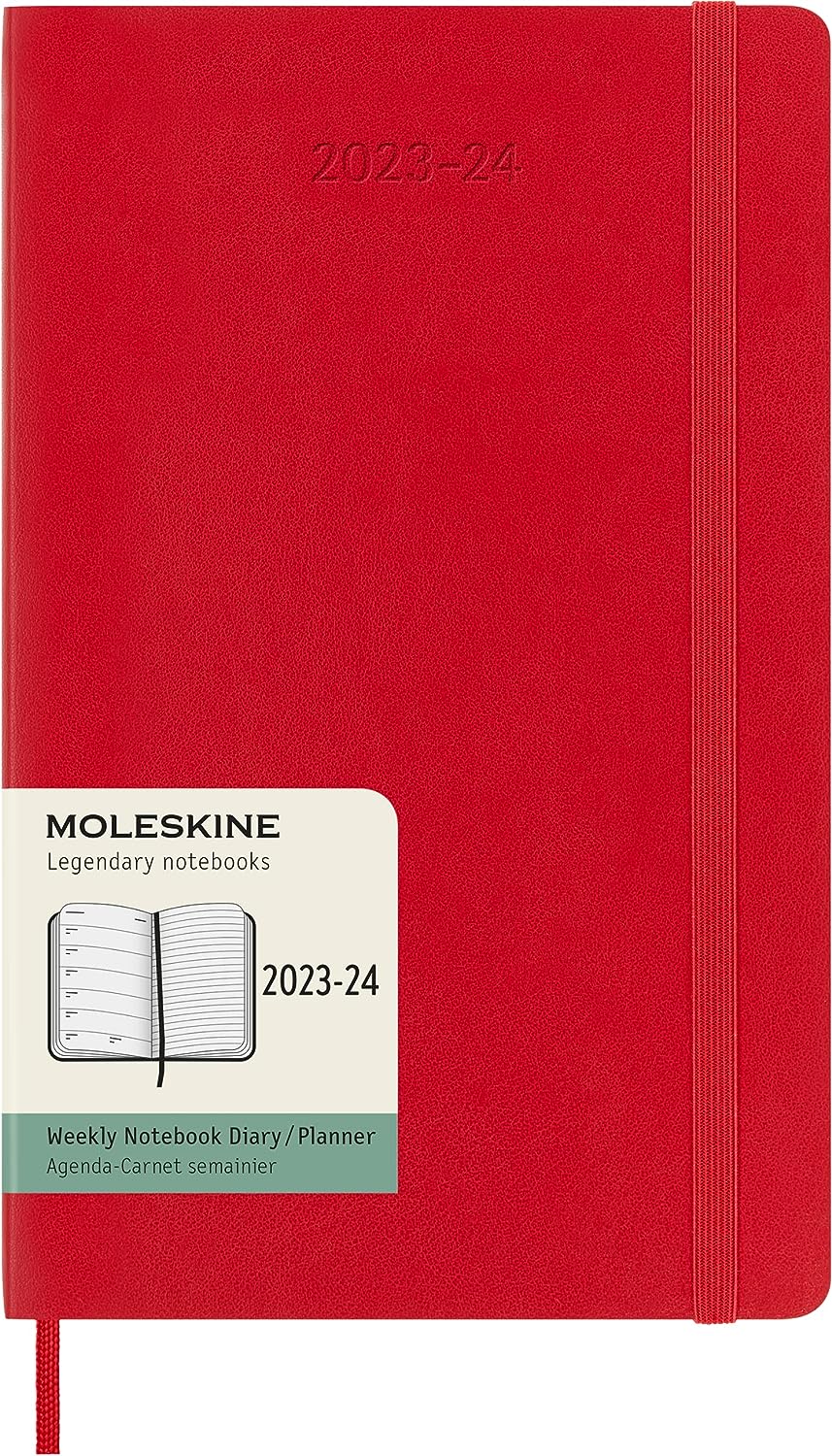 18M Weekly Notebook Large Red Soft | Bookazine HK
