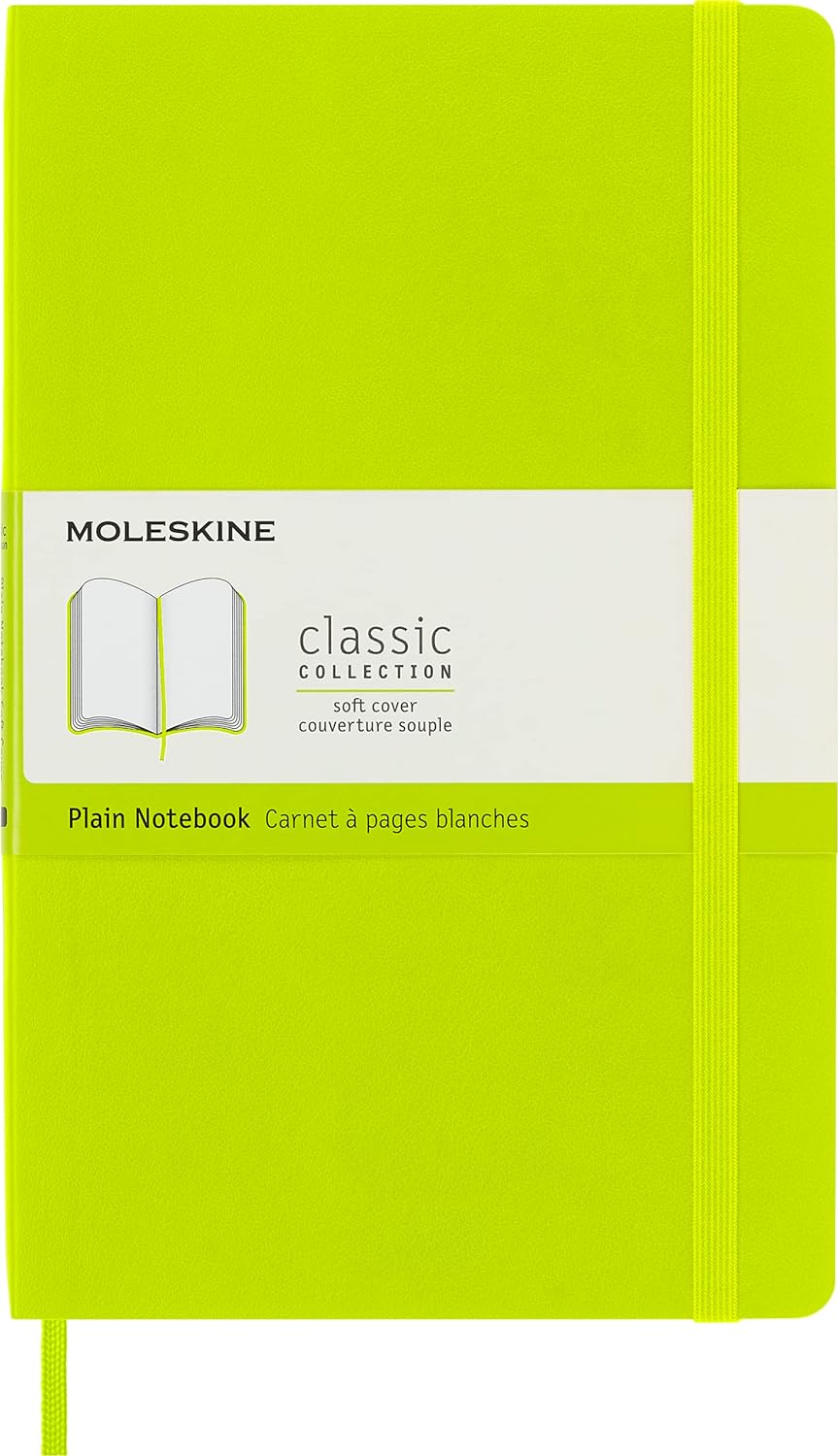 Plain Classic Notebook (Soft Cover XL) Lemon Green | Bookazine HK