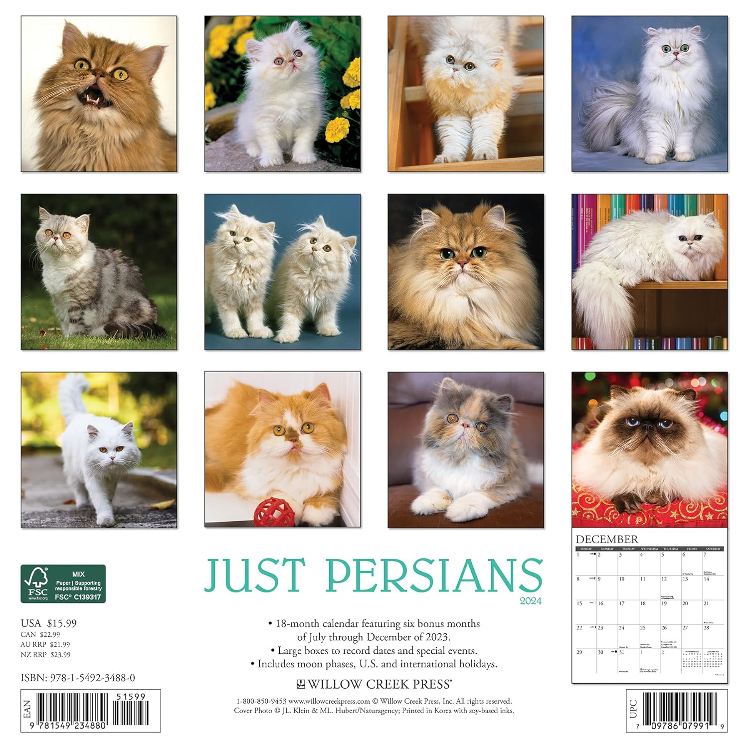 Persians Monthly 2024 Wall Calendar | Bookazine HK