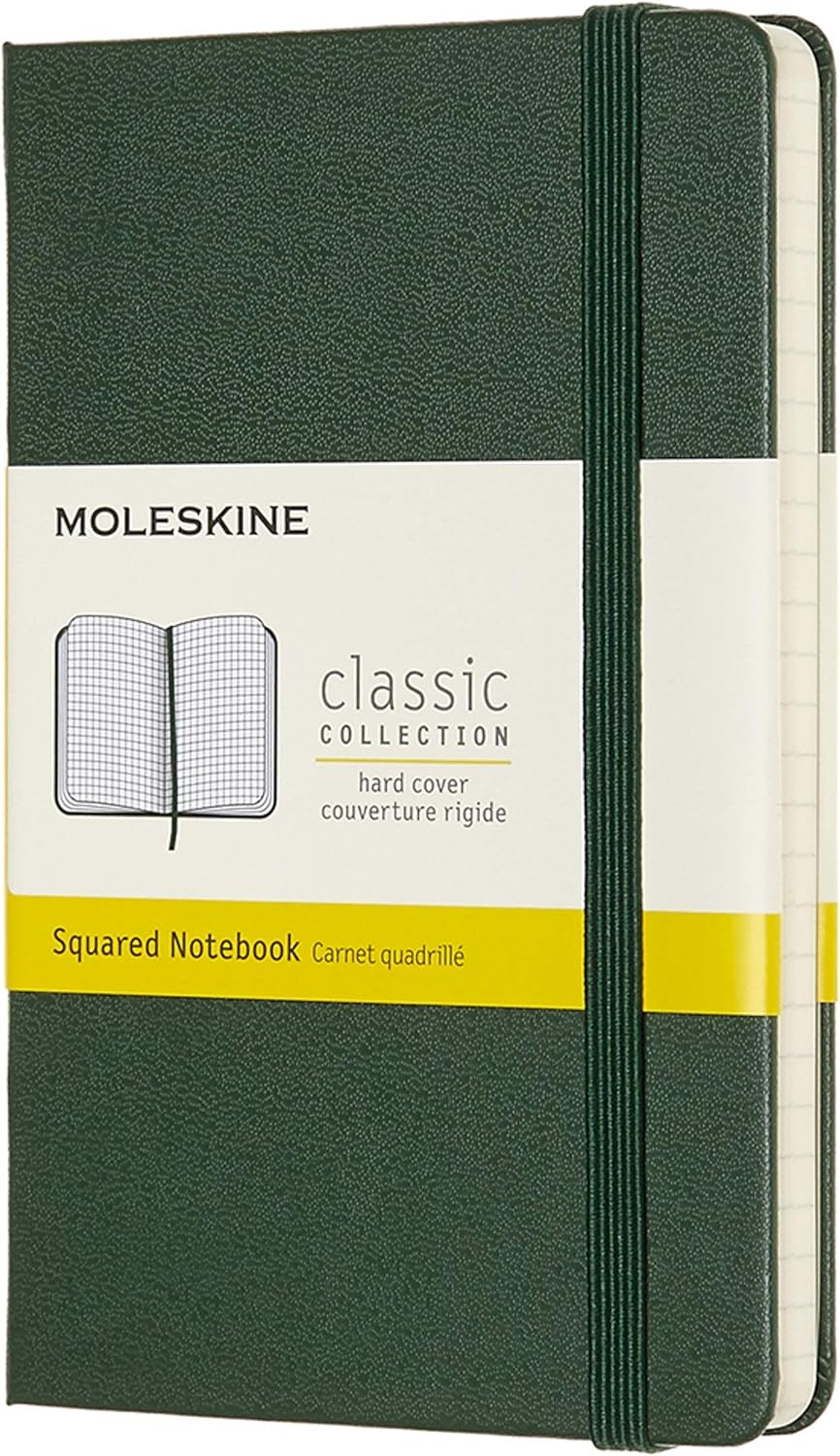 Grid Pocket Notebook (Hard Cover) Green | Bookazine HK