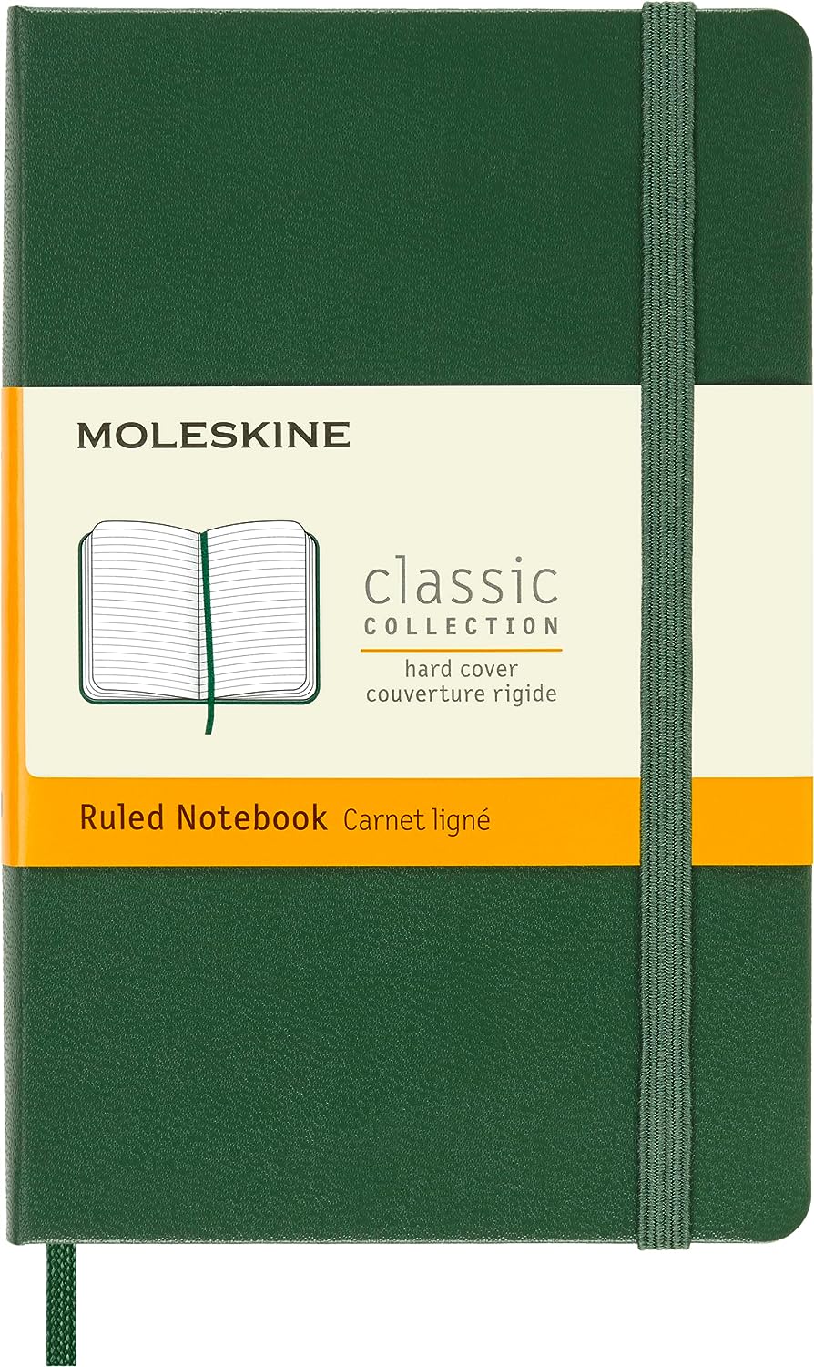 Lined Pocket Notebook (Hard Cover) Green | Bookazine HK