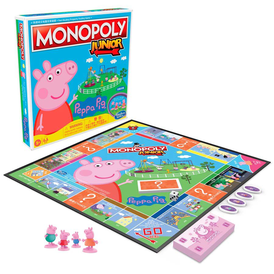 Peppa Pig - Monopoly Junior Game - Bookazine