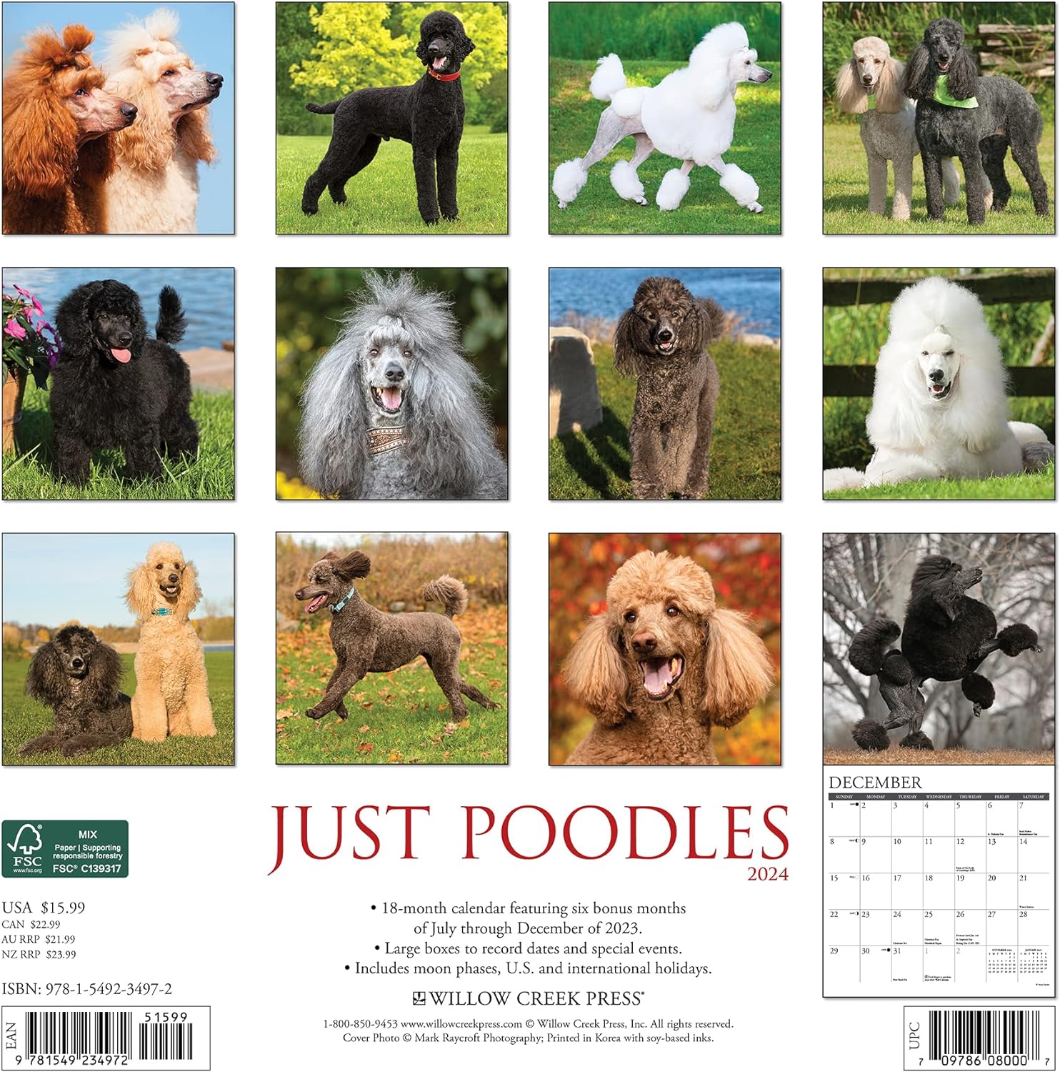 poodles-monthly-2024-wall-calendar