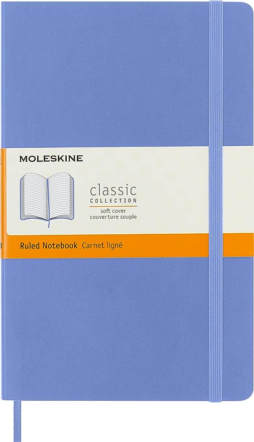 Ruled Classic Notebook (Soft Cover Large)Hydrangea Blue | Bookazine HK