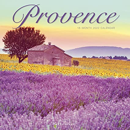 Graphique Provence Wall Calendar, 16-Month 2022 Wall Calendar with Historic French Landmark Photographs, 3 Languages &amp; Major Holidays, 2022 Calendar, 12&quot; x 12&quot;