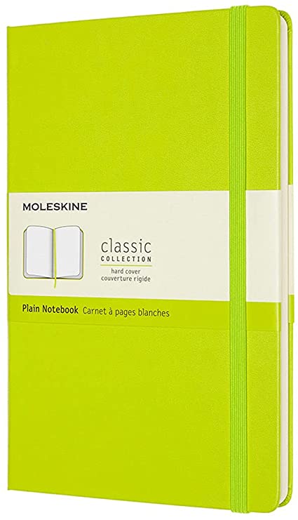 Classic Blank Notebook Hardcover Large Lemon Green – Bookazine
