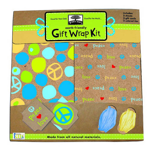 Green Start Love N&#39; Peace Gift Wrap Kit