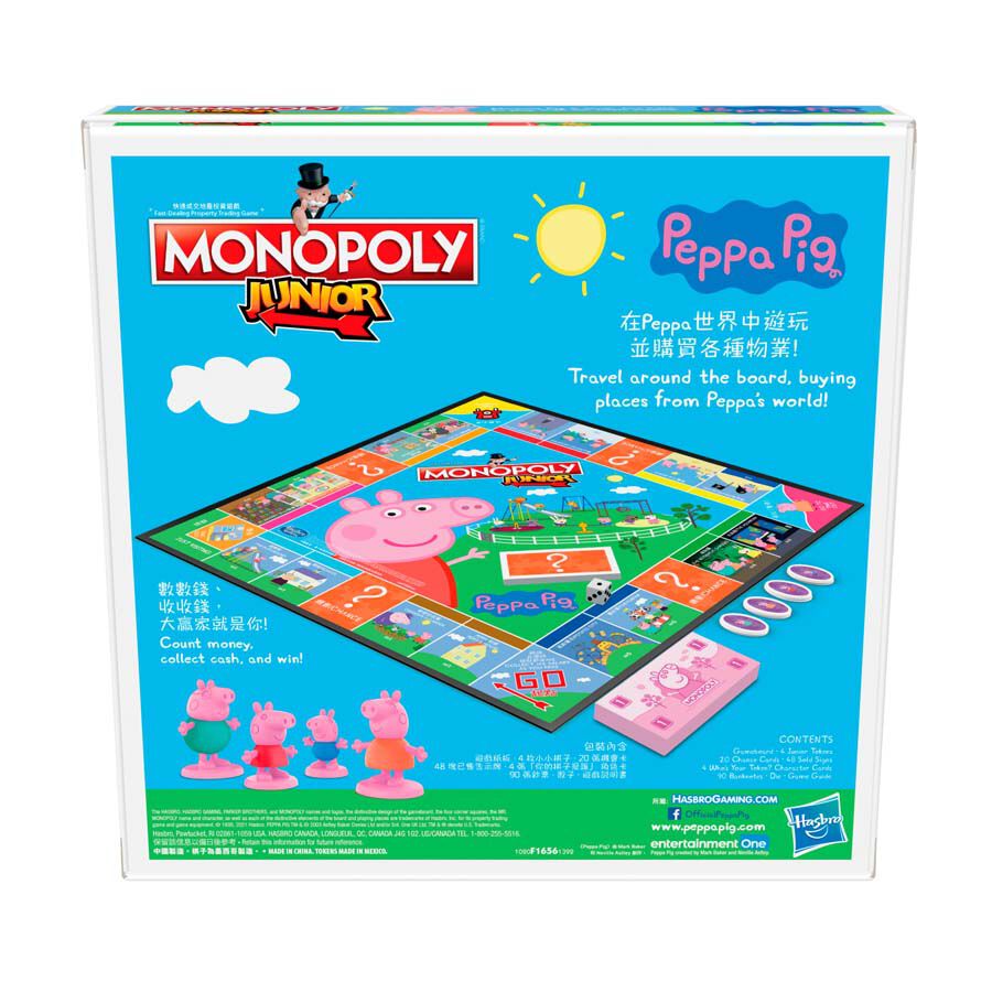 Peppa Pig - Monopoly Junior Game - Bookazine