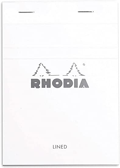 Rhodia Notepad, No13 A6, Squared - White