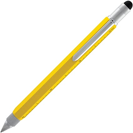 Monteverde USA One Touch Tool Stylus, 0.9mm Pencil, Yellow (MV35242)