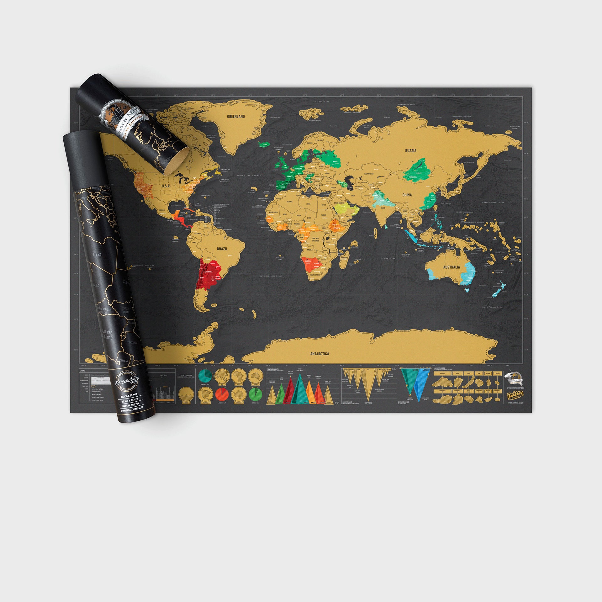 Scratch Map - Deluxe Edition | Bookazine HK