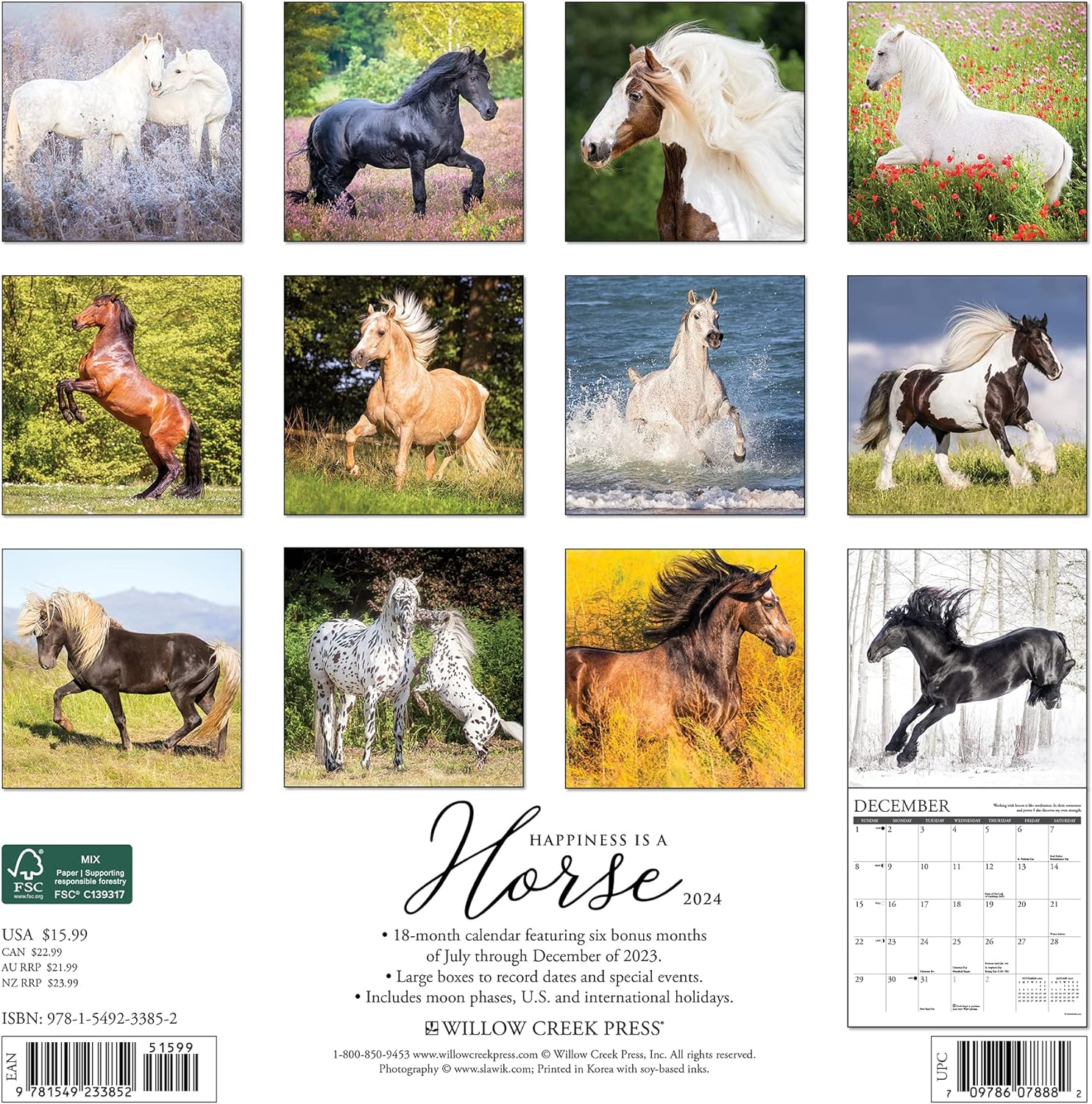 happiness-is-a-horse-monthly-2024-wall-calendar