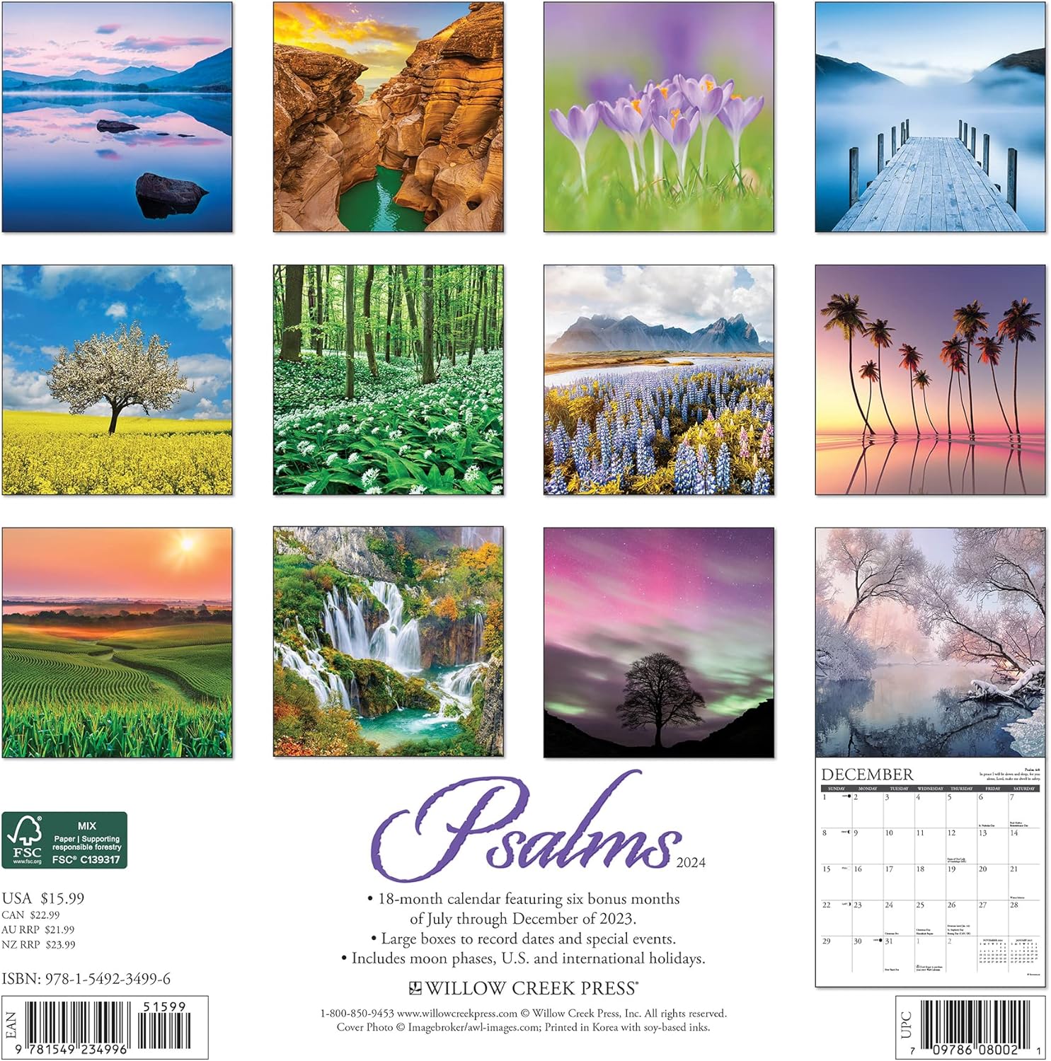 Psalms Monthly 2024 Wall Calendar Bookazine HK   91Wcj27IjUL. AC SL1500 