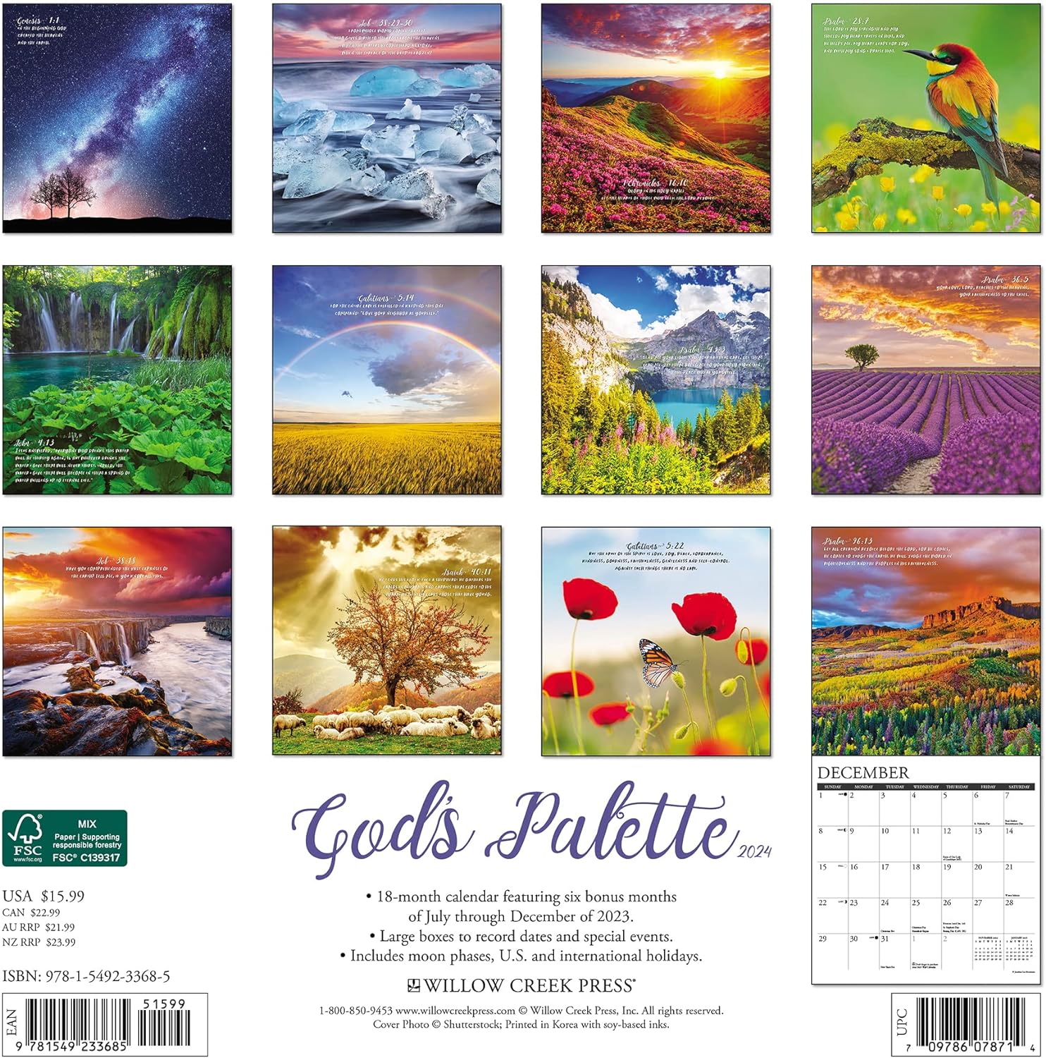 god&#39;s-palette-monthly-2024-wall-calendar