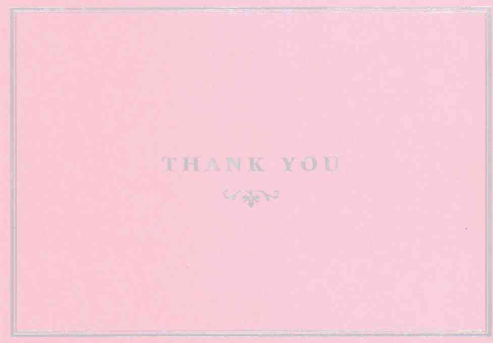 Pink Elegance Boxed Thank You Notes