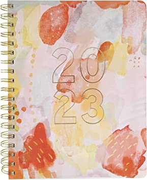 Graphique Designer Planners - 18-Month Dated Calendar - Colorful Abstract - Spiral Planner - Monthly &amp; Weekly Agenda, Notes, &amp; Stickers - for School, Work, or Home - Jul 2022-Dec 20233 (8&quot; x 10&quot;)