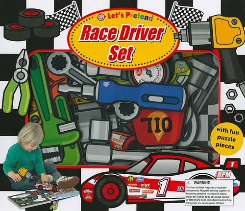 Let&#39;s Pretend Race Driver Set: With Book and Press-Out Pieces