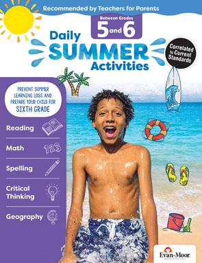 Daily Summer Activities: Moving from 5th Grade to 6th Grade, Grades 5-6 (Student)