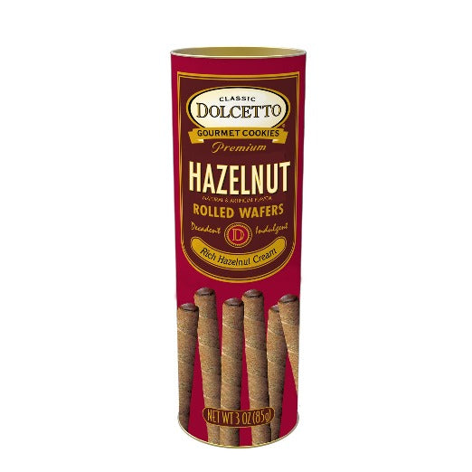 Classic Dolcetto Gourmet Hazelnut Rolled Wafers