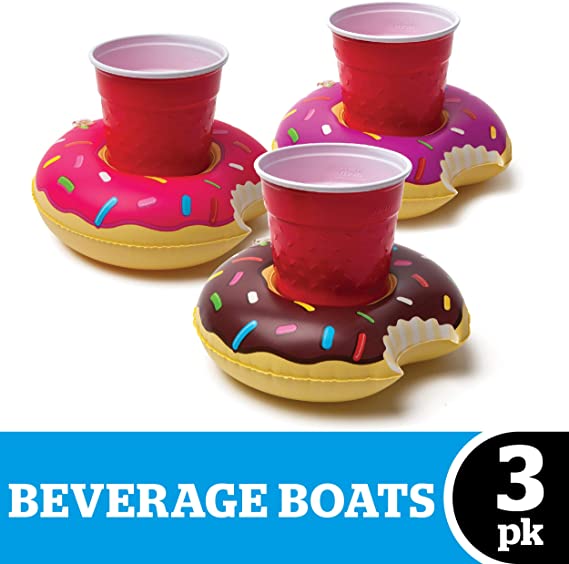 Donuts Inflatable Pool Beverage Boats