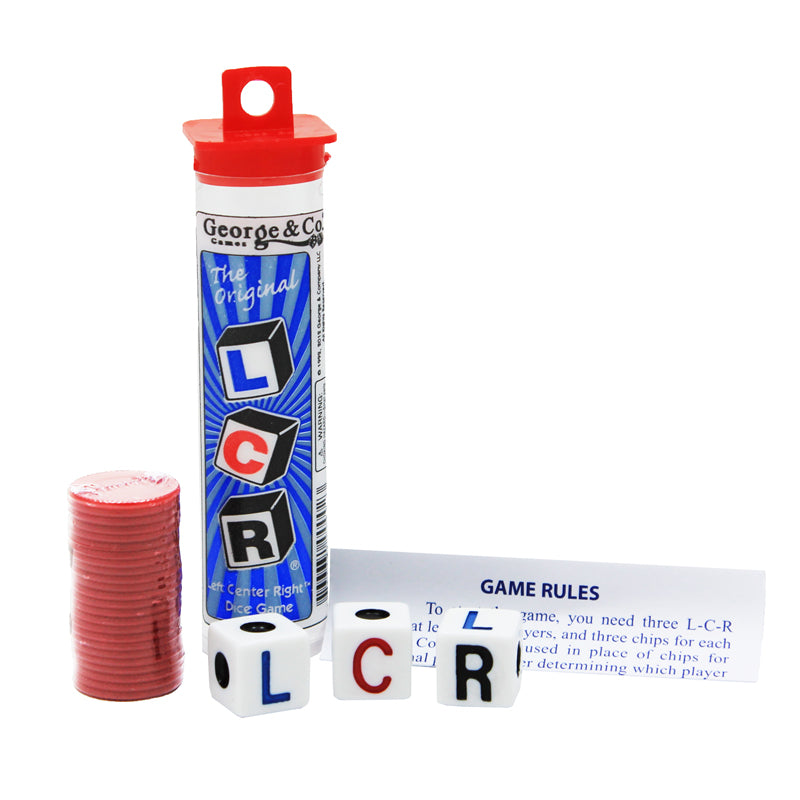 LCR Left Center or Right Dice Game Tube | Bookazine HK