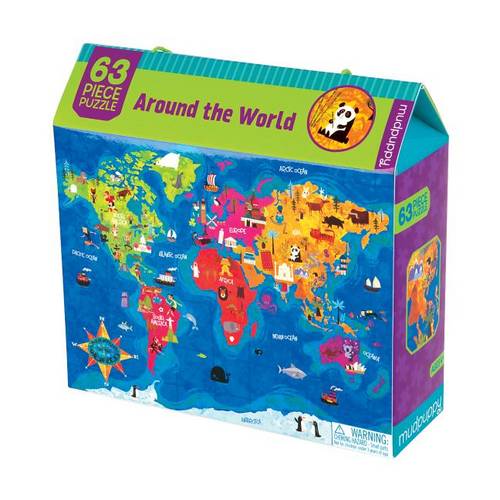 Around the World 63 Piece Puzzle