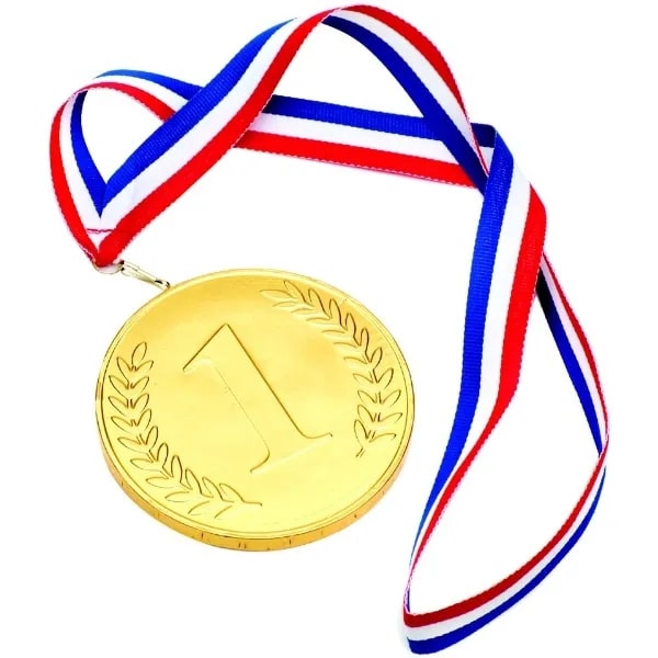 Gold No.1 Medal 100Mm 58G