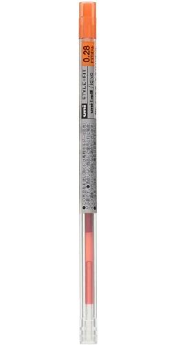 Uni StyleFit Gel Ballpoint Pen Refill, 0.28mm, Mandarin Orange (UMR10928.38)