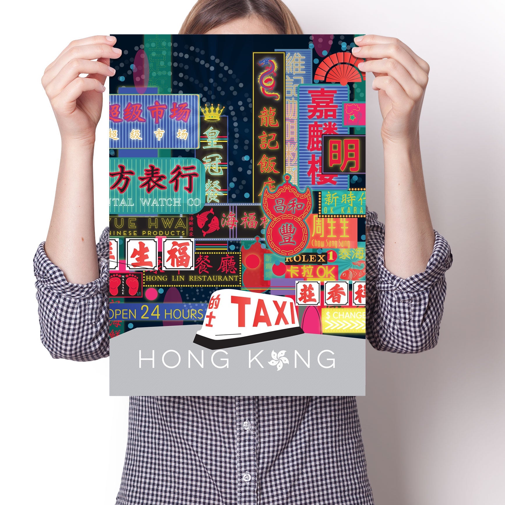 Hong Kong City Neon Print | Bookazine HK