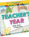 A Teacher’s Year 2023 Boxed Daily Desk Calendar — Daily Quotes and Inspirations, 6" x 5"
