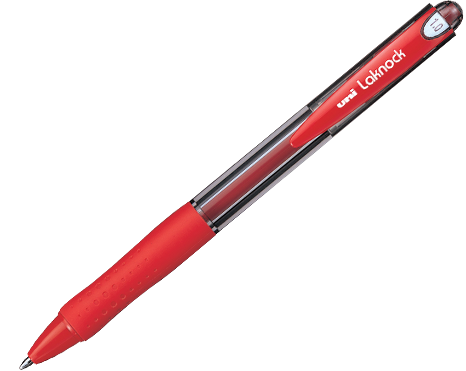 UNI SN-100(1.4) Laknock Red Ball Pen | Bookazine HK