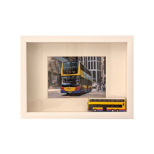 Double Decker Bus 3D White Frame | Bookazine HK