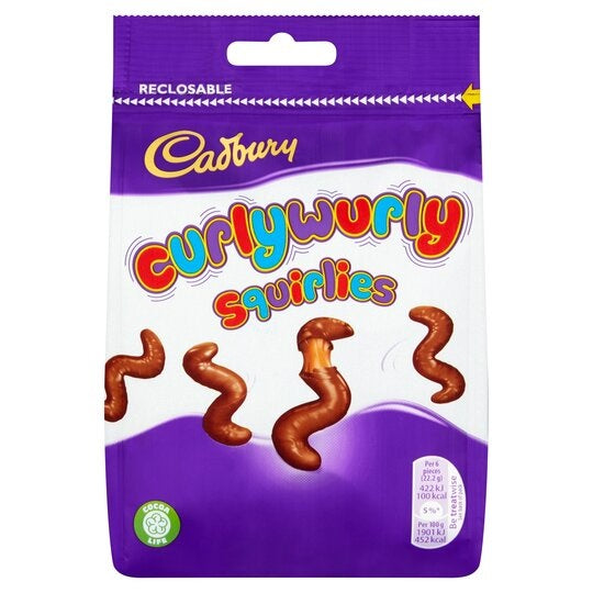 CADBURY CURLY WURLY SQUIRLIES 110G