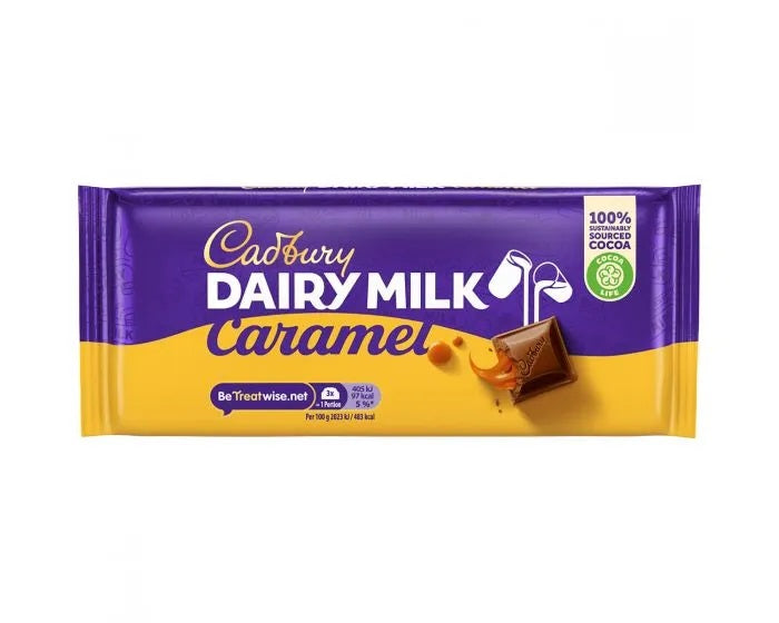 Cadbury Dairy Milk Caramel Bar 120G Bookazine