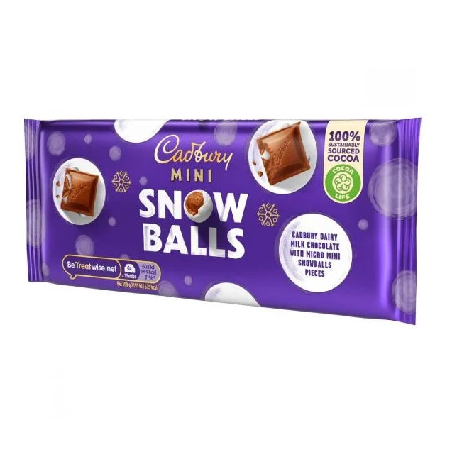 CADBURY SNOWBALLS BLOCK 110G