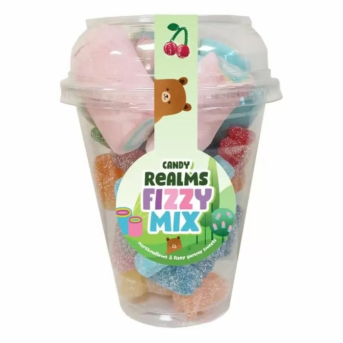 CANDY REALMS FIZZY MIX CANDY CUP 225G