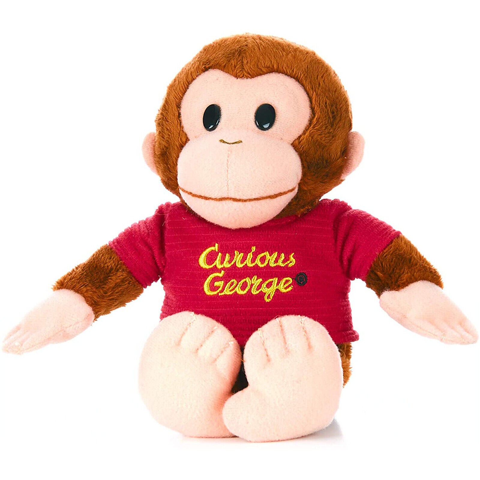 CURIOUS GEORGE 8INCH RED SHIRT PLUSH
