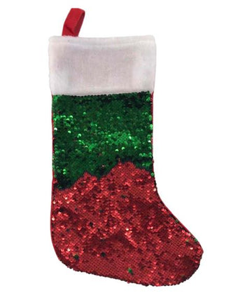 Christmas Red Sequins Stocking