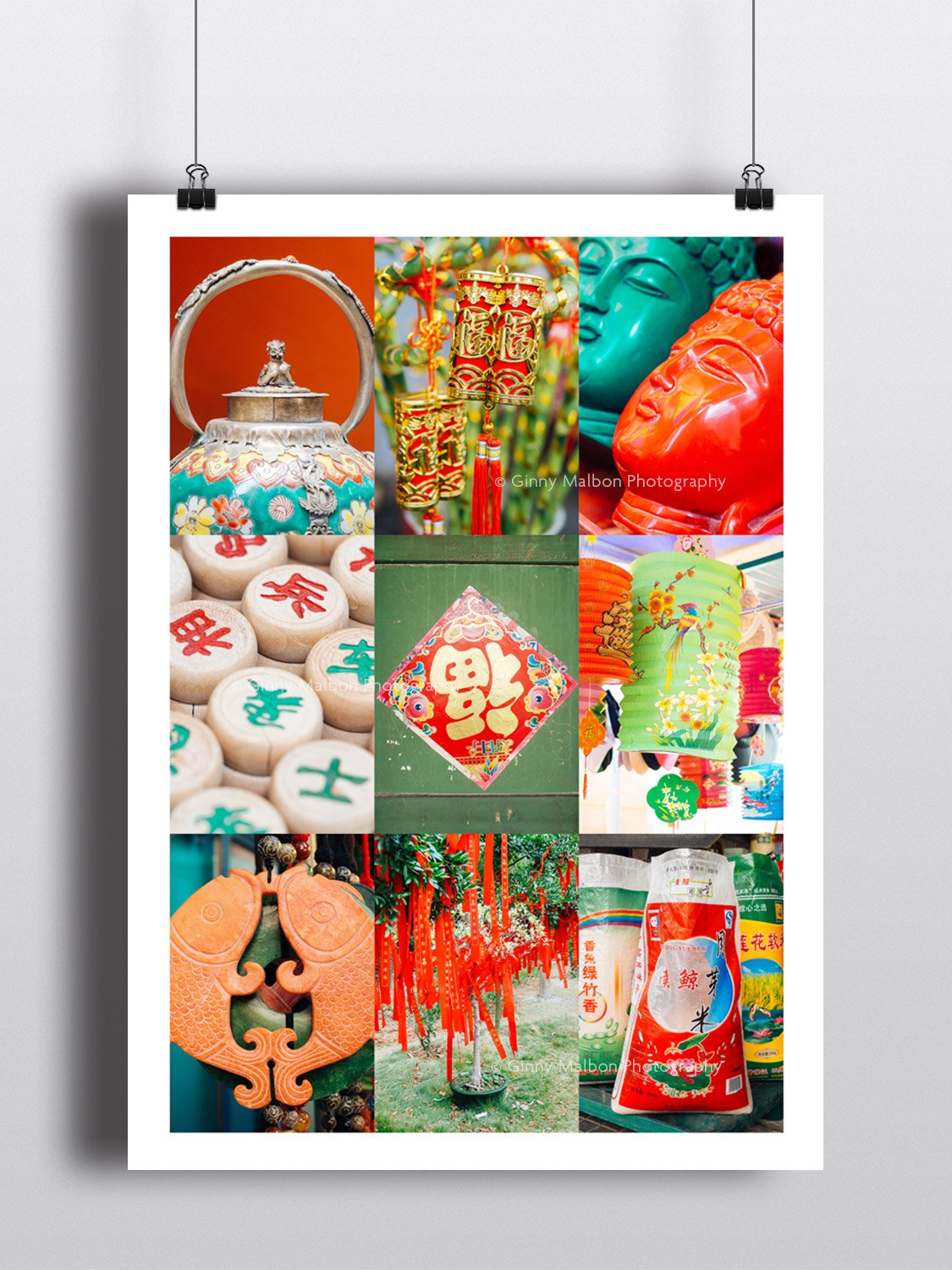 Ginny Malbon Red & Green Circles Print | Bookazine HK