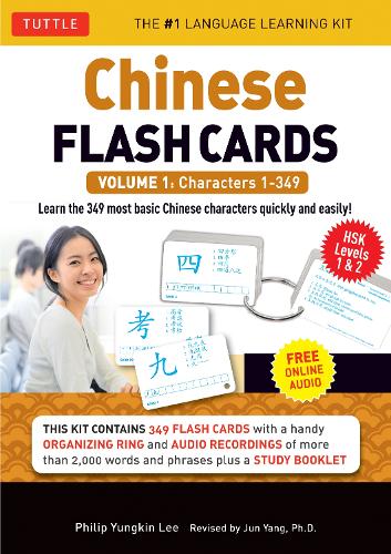 Chinese Flash Cards Kit Volume 1: HSK Levels 1 &amp; 2 Elementary Level: Characters 1-349 (Online Audio for each word Included): Volume 1