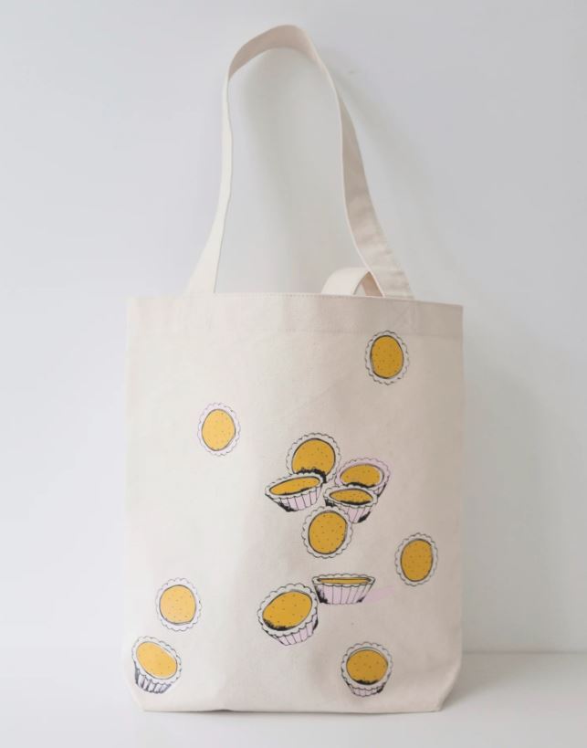 EGG TART CANVAS TOTES (HK FROM A TO Z)