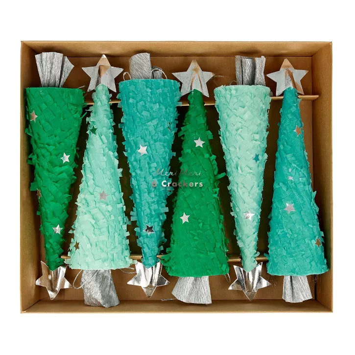 Christmas Tree Crackers Pack Of 6 - Bookazine