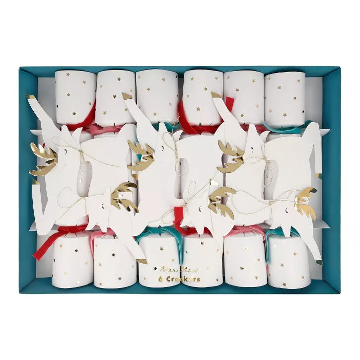 Leaping Reindeer Medium Crackers - Bookazine