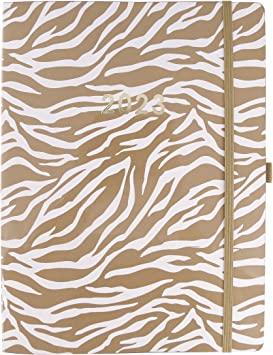 Graphique 2023 Business Planner | 18 Month Organizer, July 2022-Dec. 2023 | Weekly & Monthly Spreads | To-Do List & Note Pages | Pocket & Pen Loop | Vegan Leather | Glossy Zebra | 8 x 10